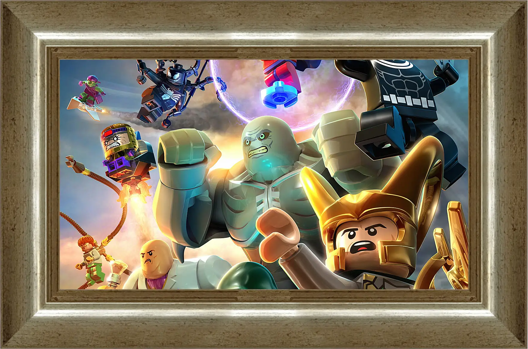 Картина в раме - lego marvel super heroes, lego, super villains
