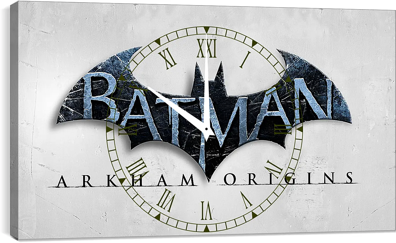 Часы картина - batman arkham origins, wb games, splash damage