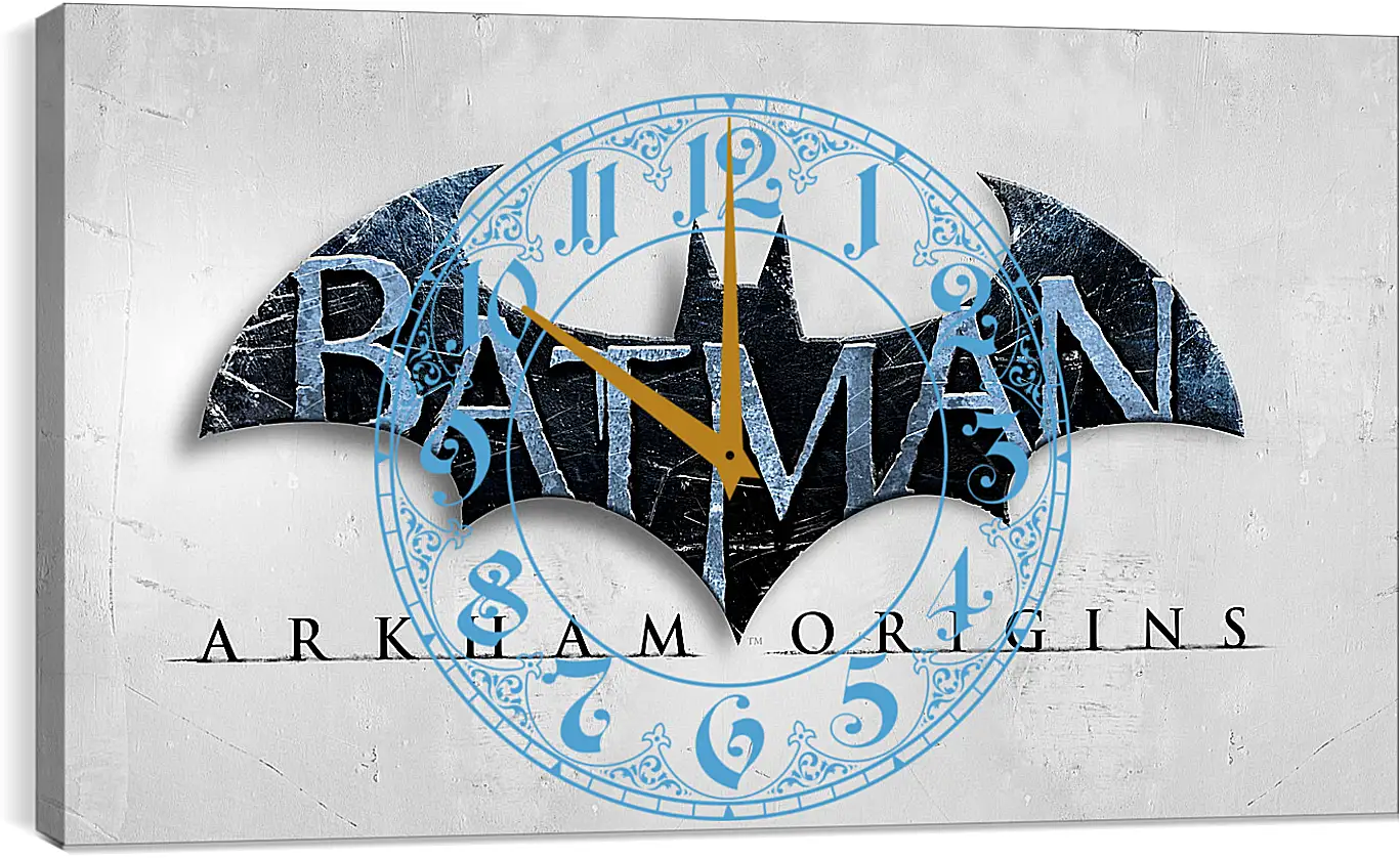 Часы картина - batman arkham origins, wb games, splash damage