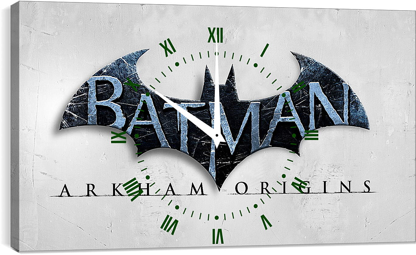 Часы картина - batman arkham origins, wb games, splash damage