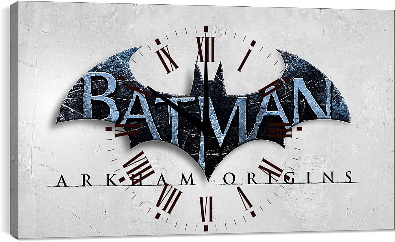 Часы картина - batman arkham origins, wb games, splash damage