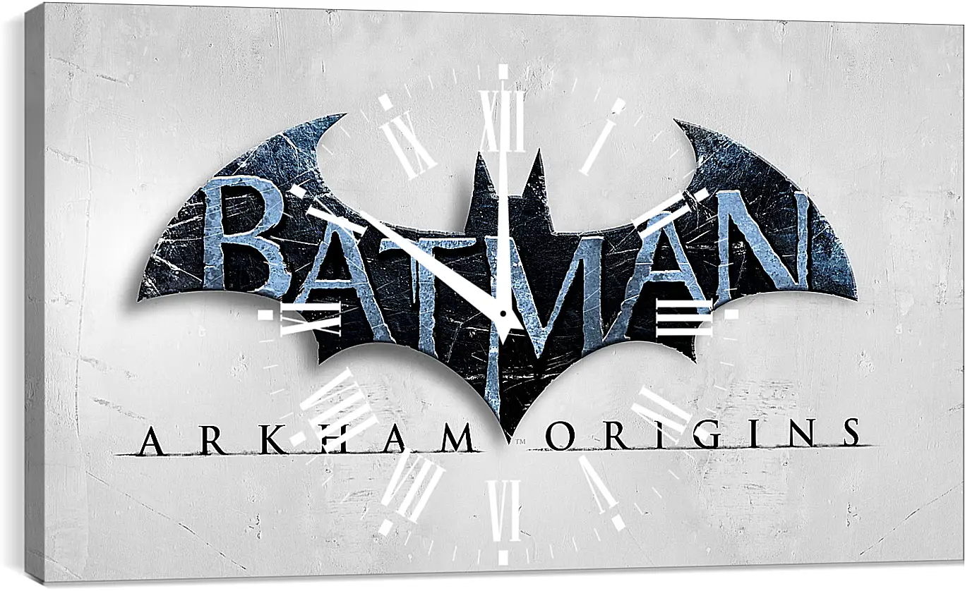 Часы картина - batman arkham origins, wb games, splash damage