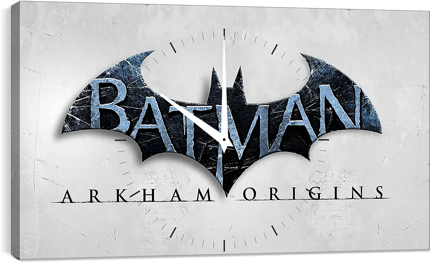 Часы картина - batman arkham origins, wb games, splash damage