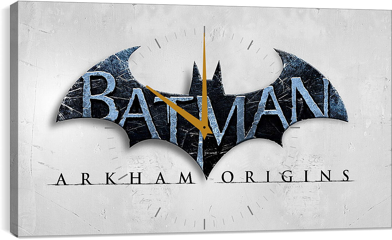 Часы картина - batman arkham origins, wb games, splash damage