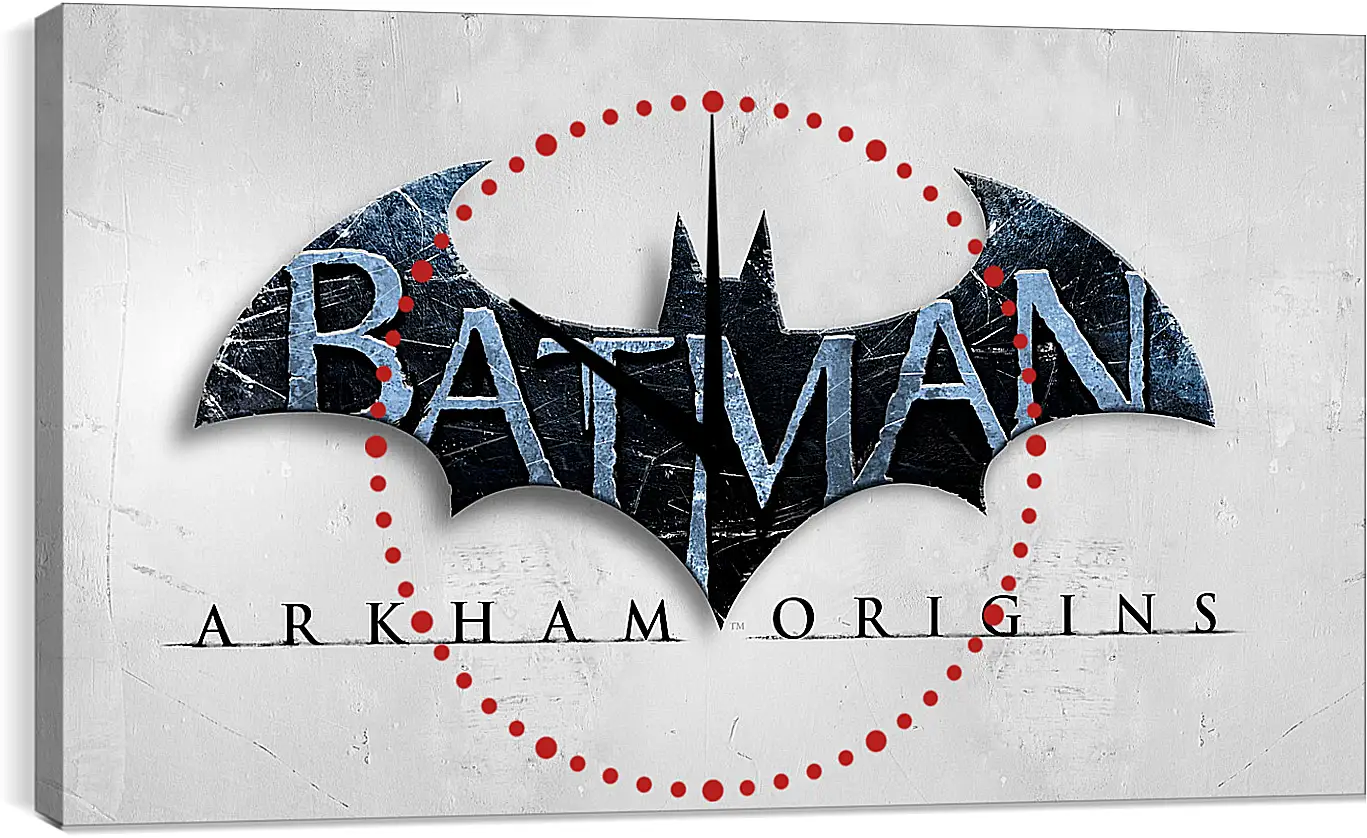 Часы картина - batman arkham origins, wb games, splash damage