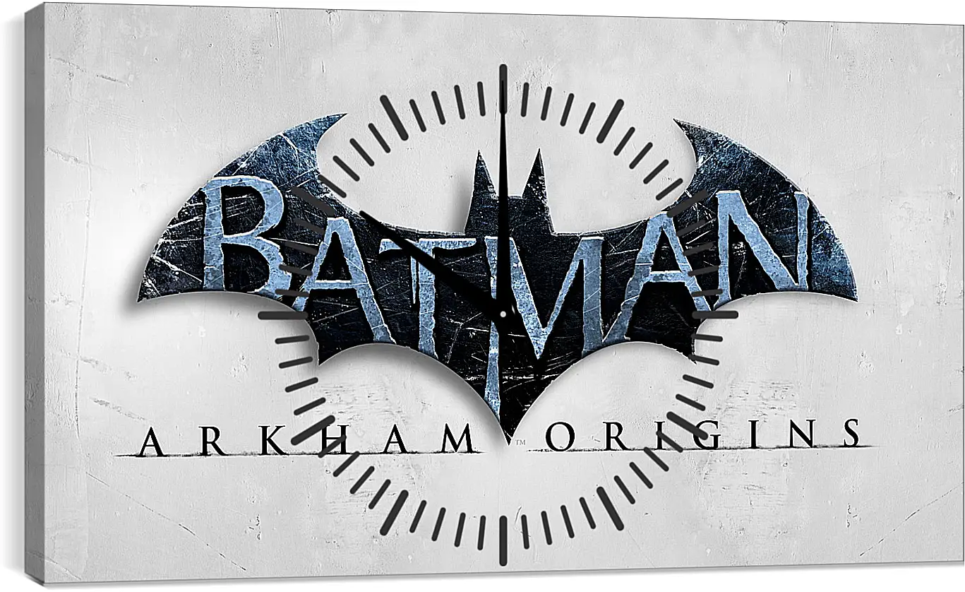 Часы картина - batman arkham origins, wb games, splash damage