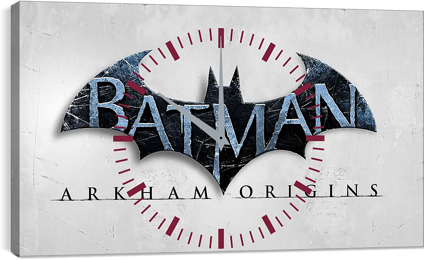 Часы картина - batman arkham origins, wb games, splash damage