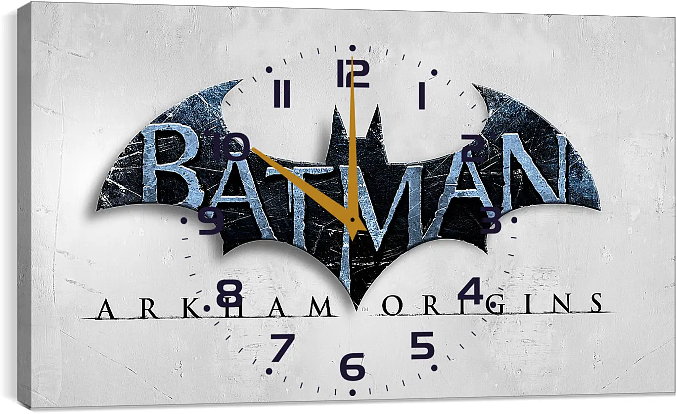 Часы картина - batman arkham origins, wb games, splash damage