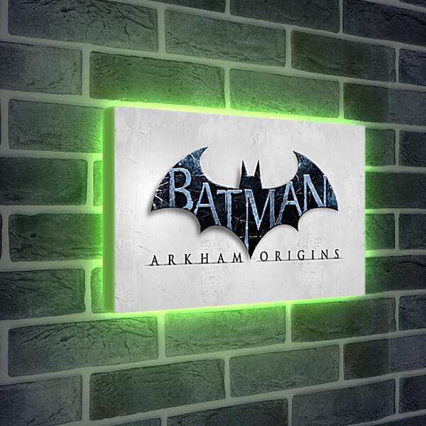 Лайтбокс световая панель - batman arkham origins, wb games, splash damage