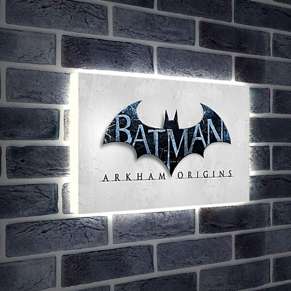 Лайтбокс световая панель - batman arkham origins, wb games, splash damage