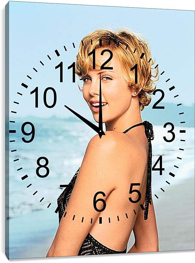 Часы картина - Шарлиз Терон. Charlize Theron