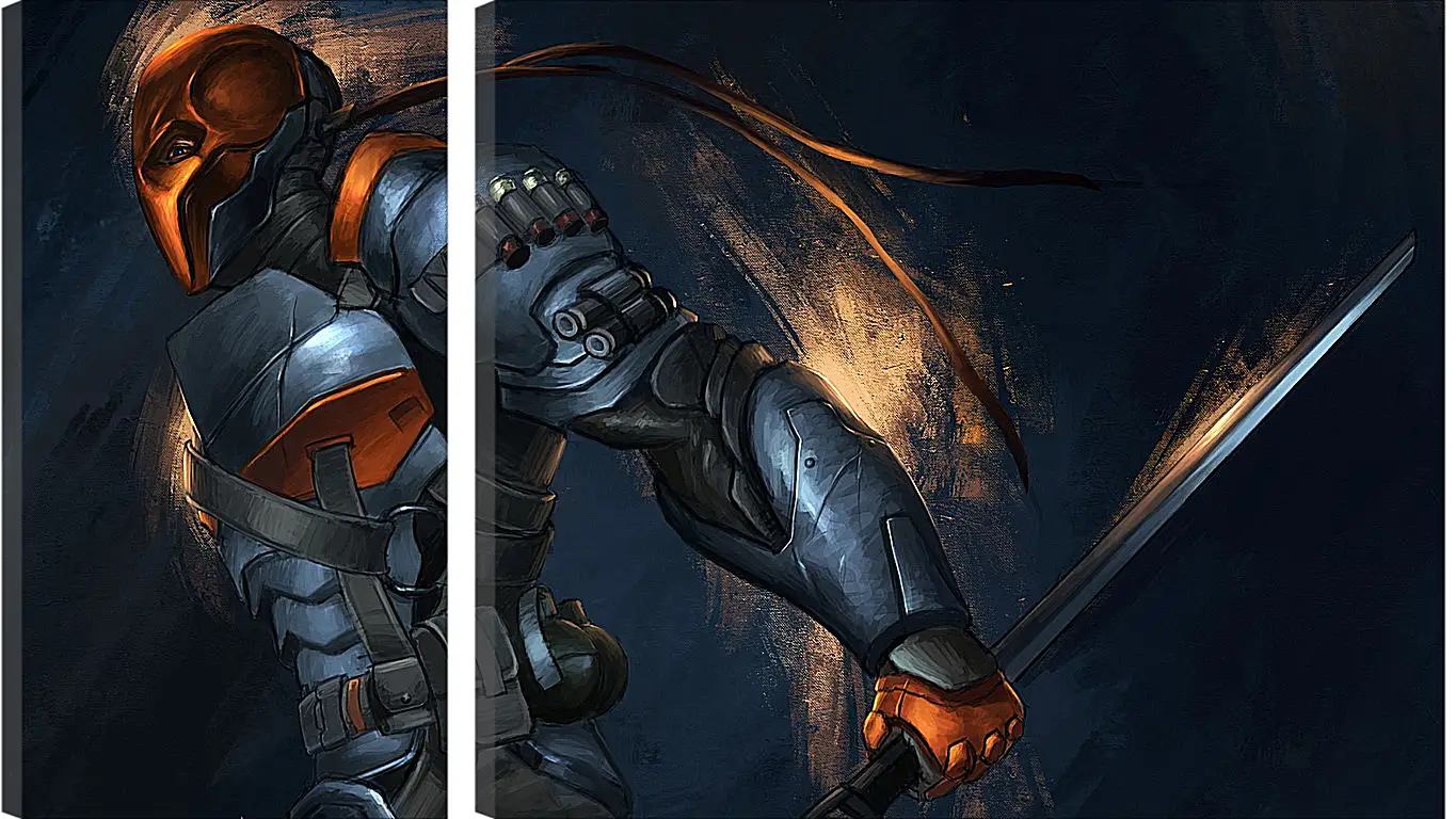 Модульная картина - batman, arkham origins, deathstroke