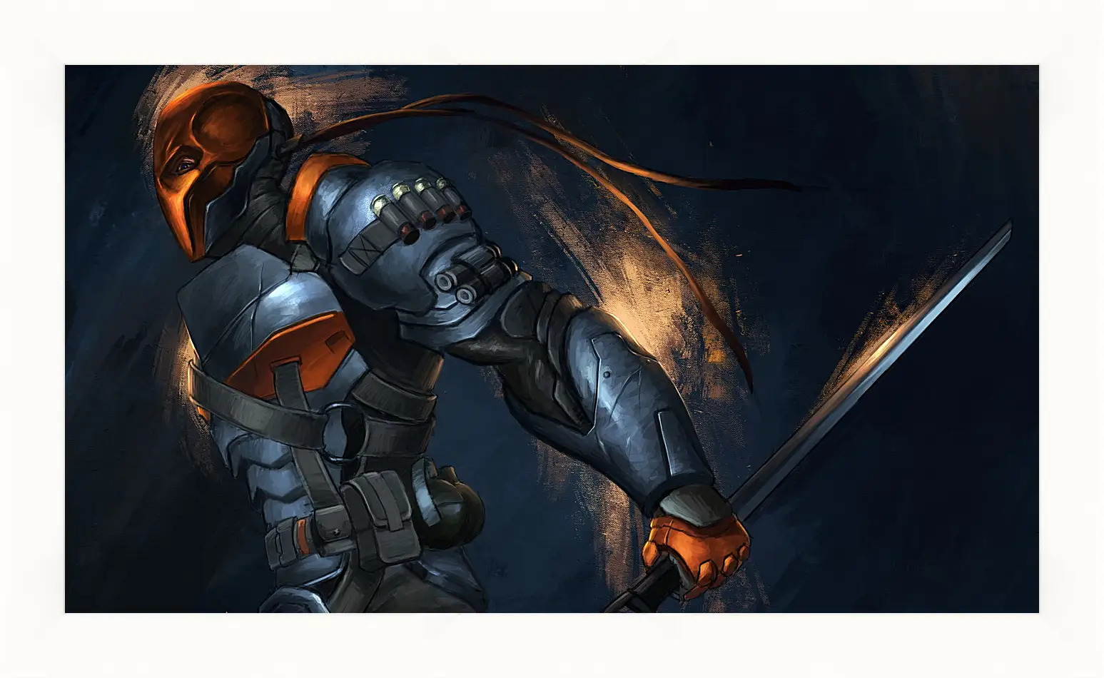 Картина в раме - batman, arkham origins, deathstroke