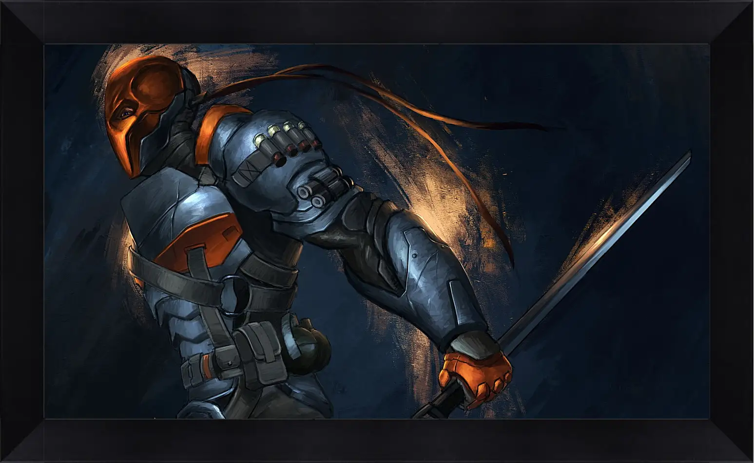 Картина в раме - batman, arkham origins, deathstroke