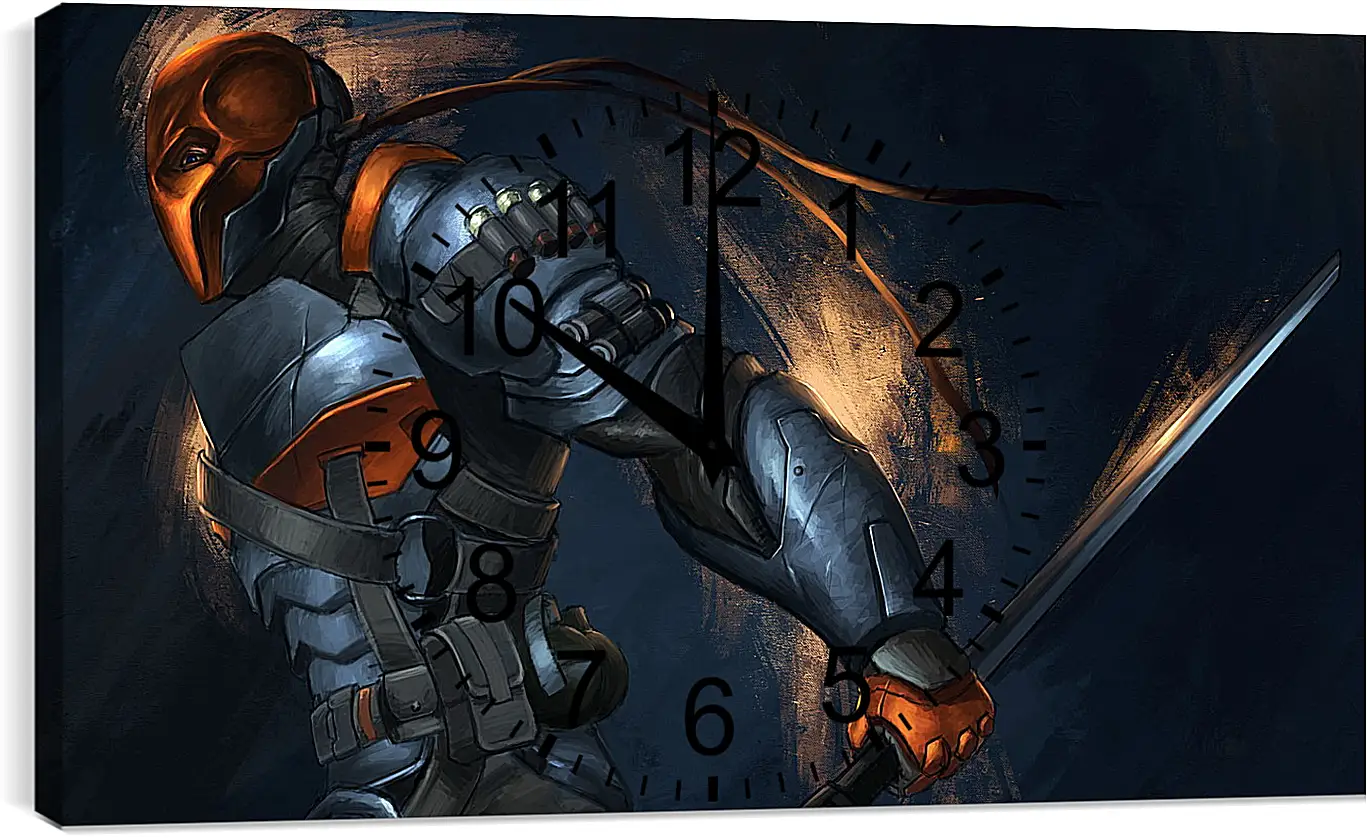 Часы картина - batman, arkham origins, deathstroke