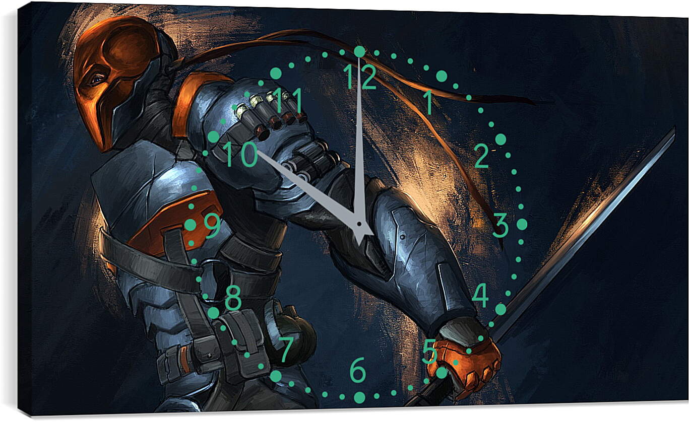Часы картина - batman, arkham origins, deathstroke