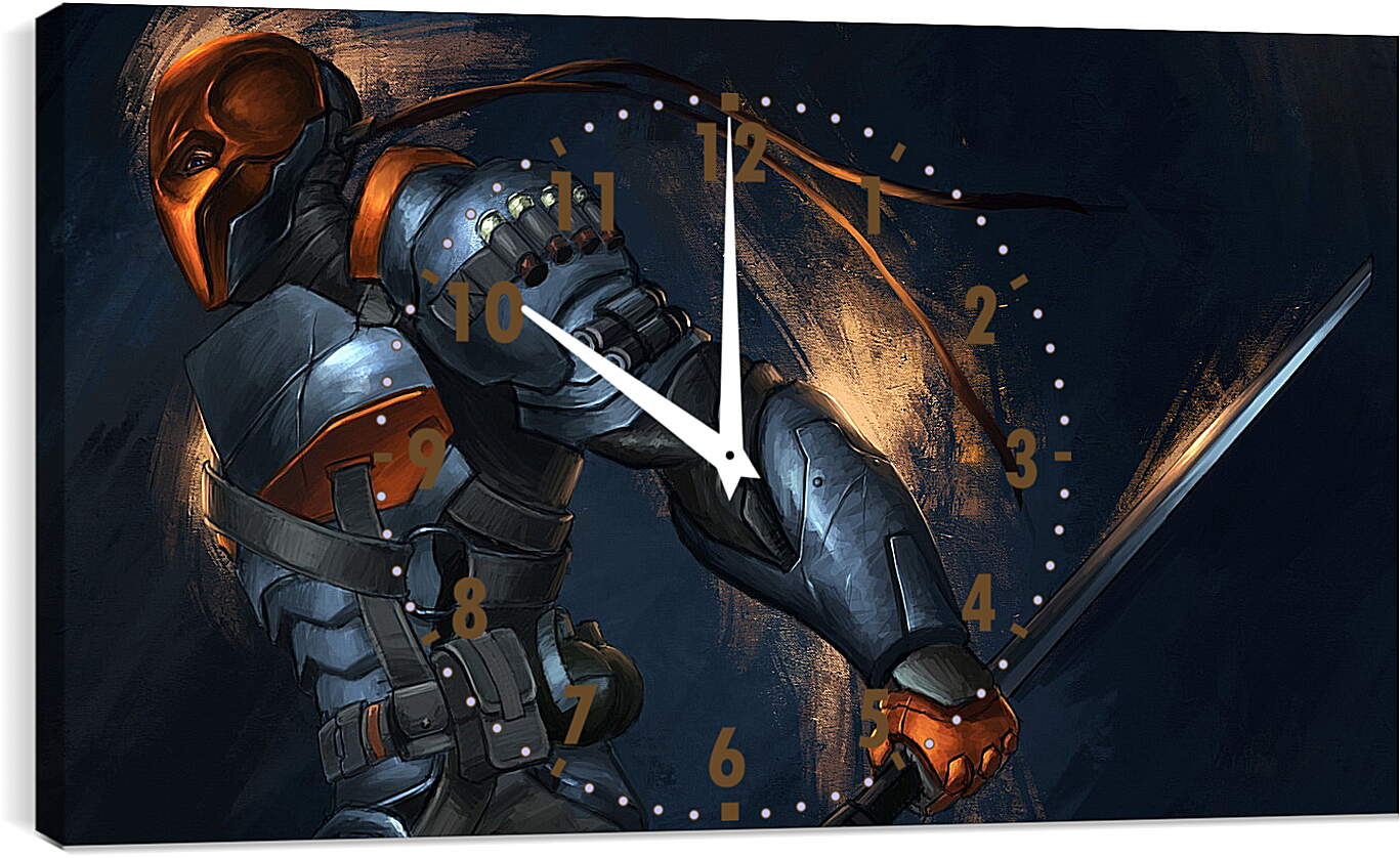 Часы картина - batman, arkham origins, deathstroke