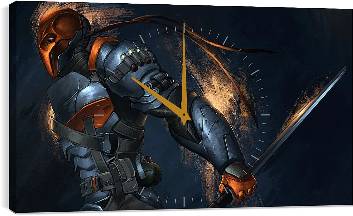 Часы картина - batman, arkham origins, deathstroke