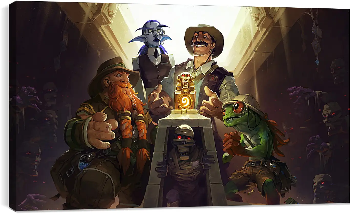 Постер и плакат - hearthstone, heroes of warcraft, the league of explorers