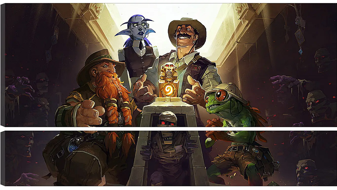 Модульная картина - hearthstone, heroes of warcraft, the league of explorers