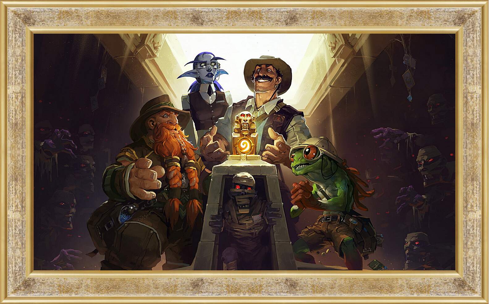 Картина в раме - hearthstone, heroes of warcraft, the league of explorers