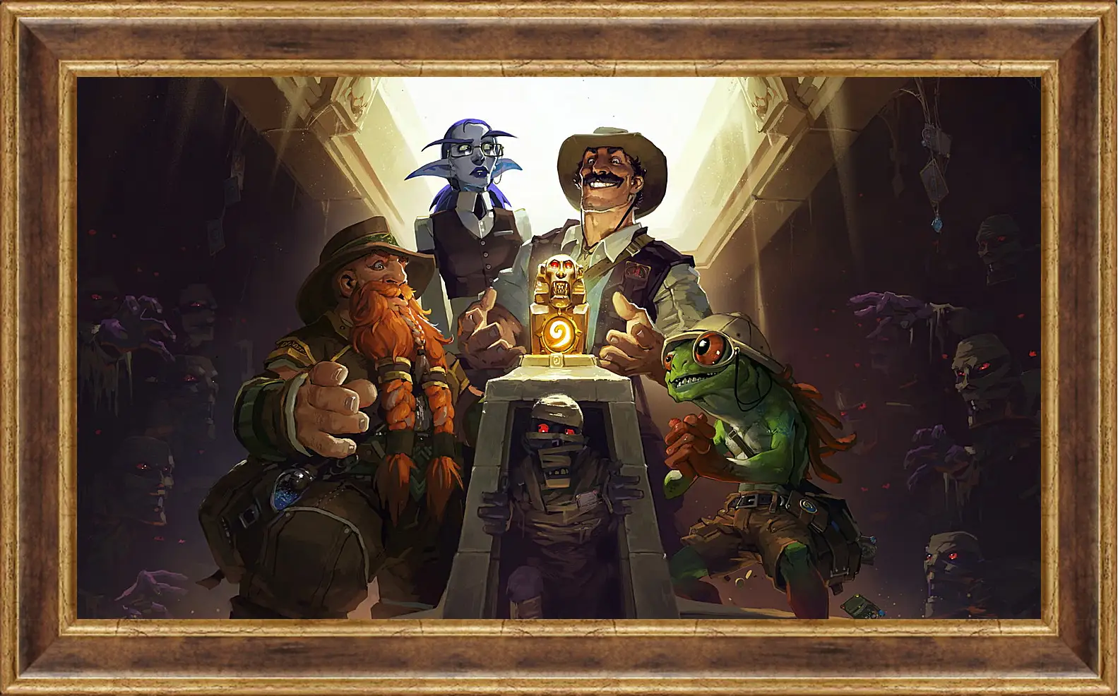 Картина в раме - hearthstone, heroes of warcraft, the league of explorers