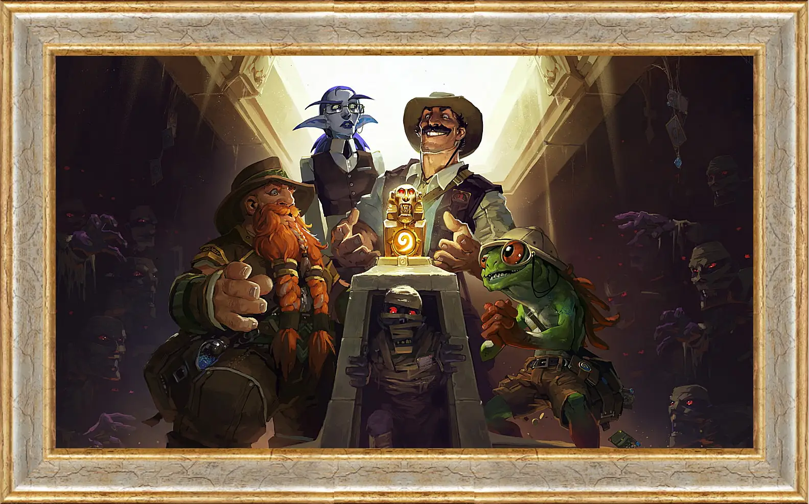 Картина в раме - hearthstone, heroes of warcraft, the league of explorers