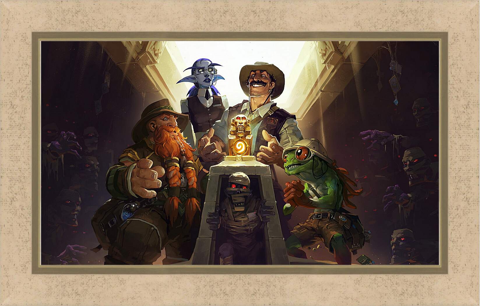 Картина в раме - hearthstone, heroes of warcraft, the league of explorers