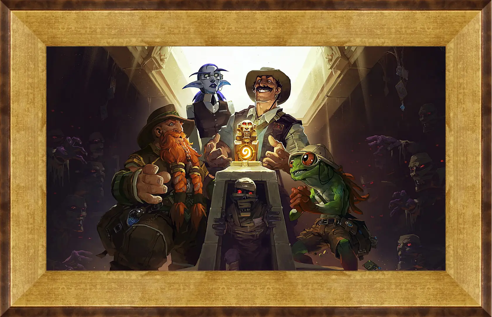 Картина в раме - hearthstone, heroes of warcraft, the league of explorers