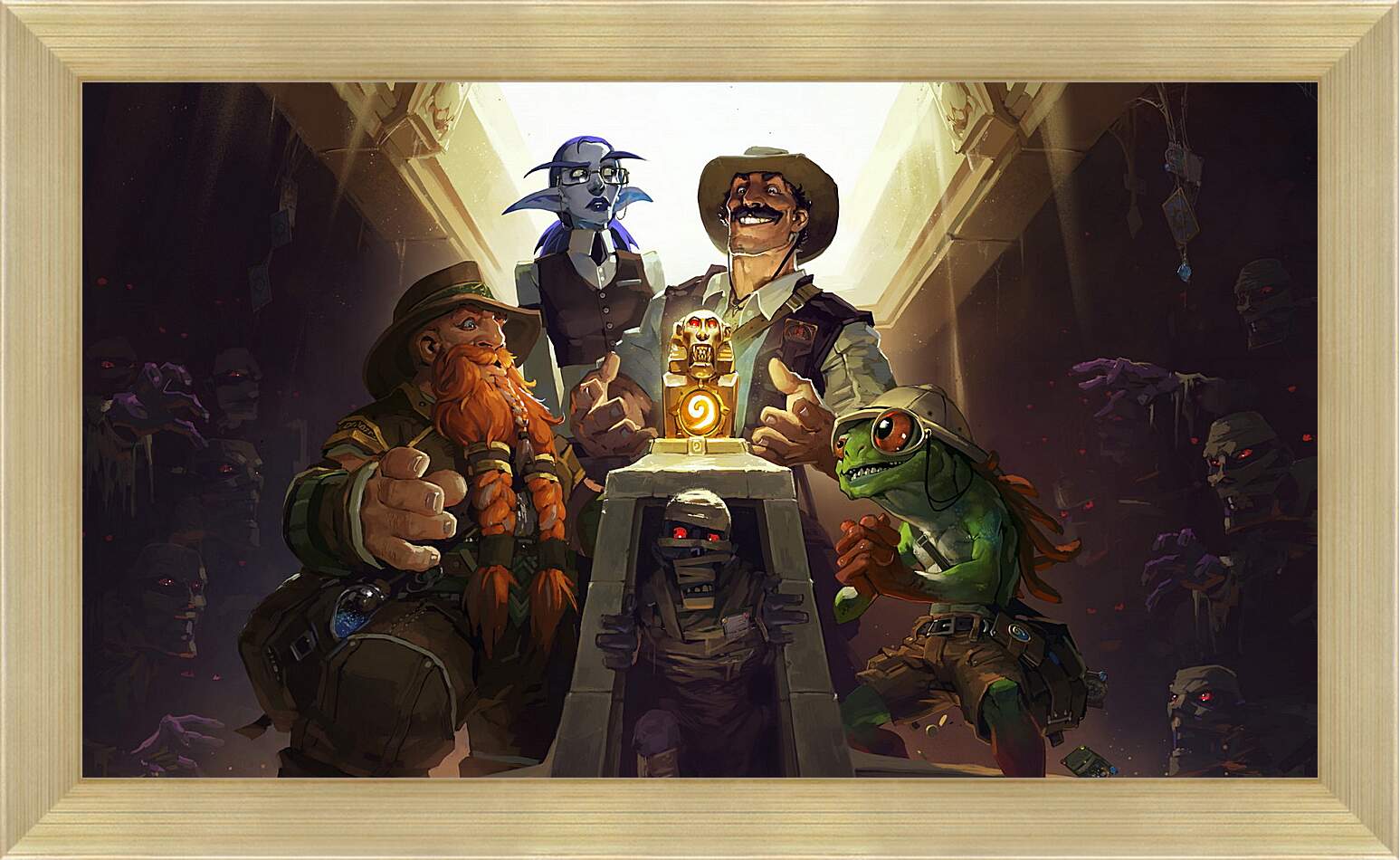Картина в раме - hearthstone, heroes of warcraft, the league of explorers