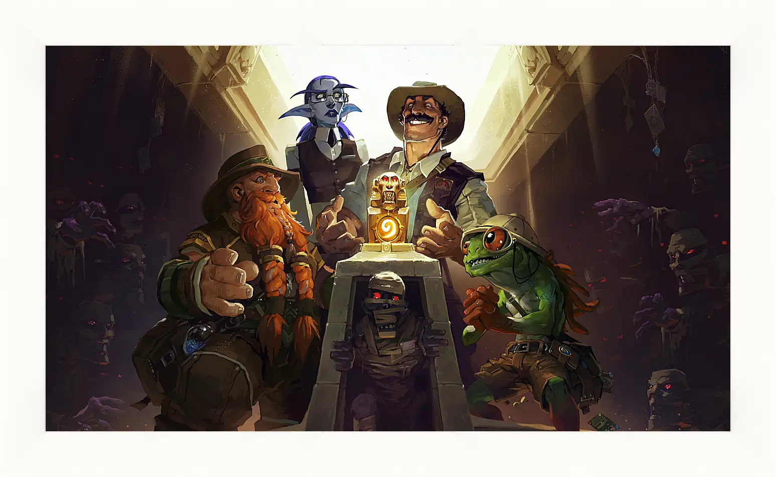 Картина в раме - hearthstone, heroes of warcraft, the league of explorers