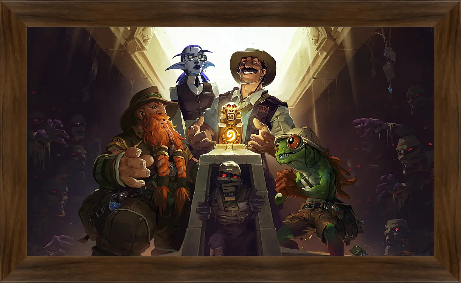 Картина в раме - hearthstone, heroes of warcraft, the league of explorers