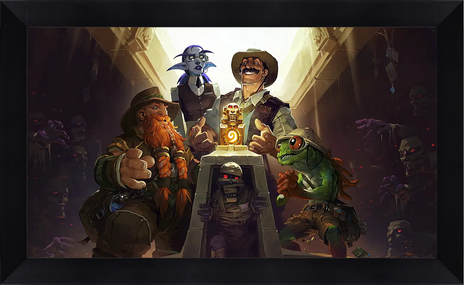 Картина в раме - hearthstone, heroes of warcraft, the league of explorers