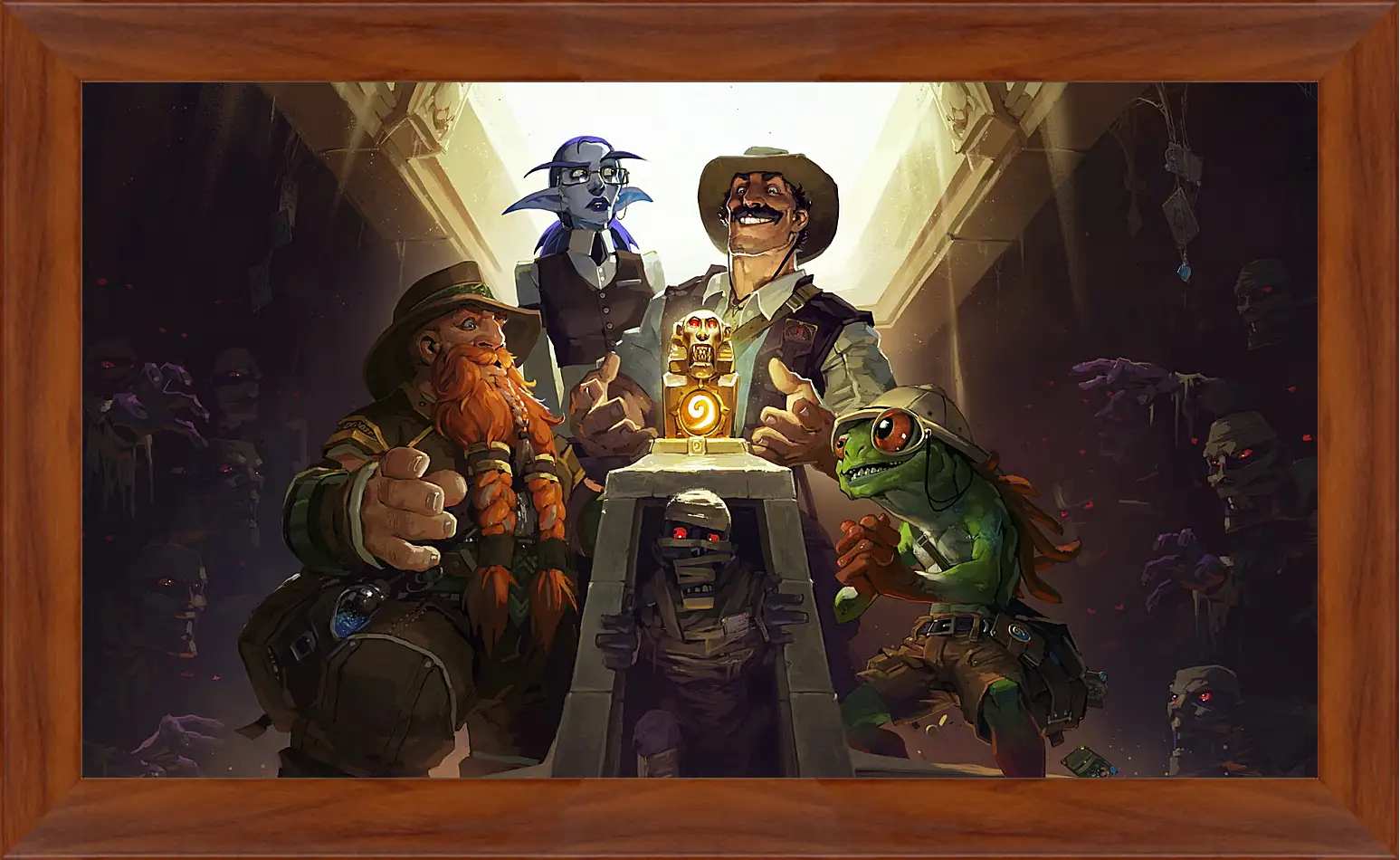 Картина в раме - hearthstone, heroes of warcraft, the league of explorers