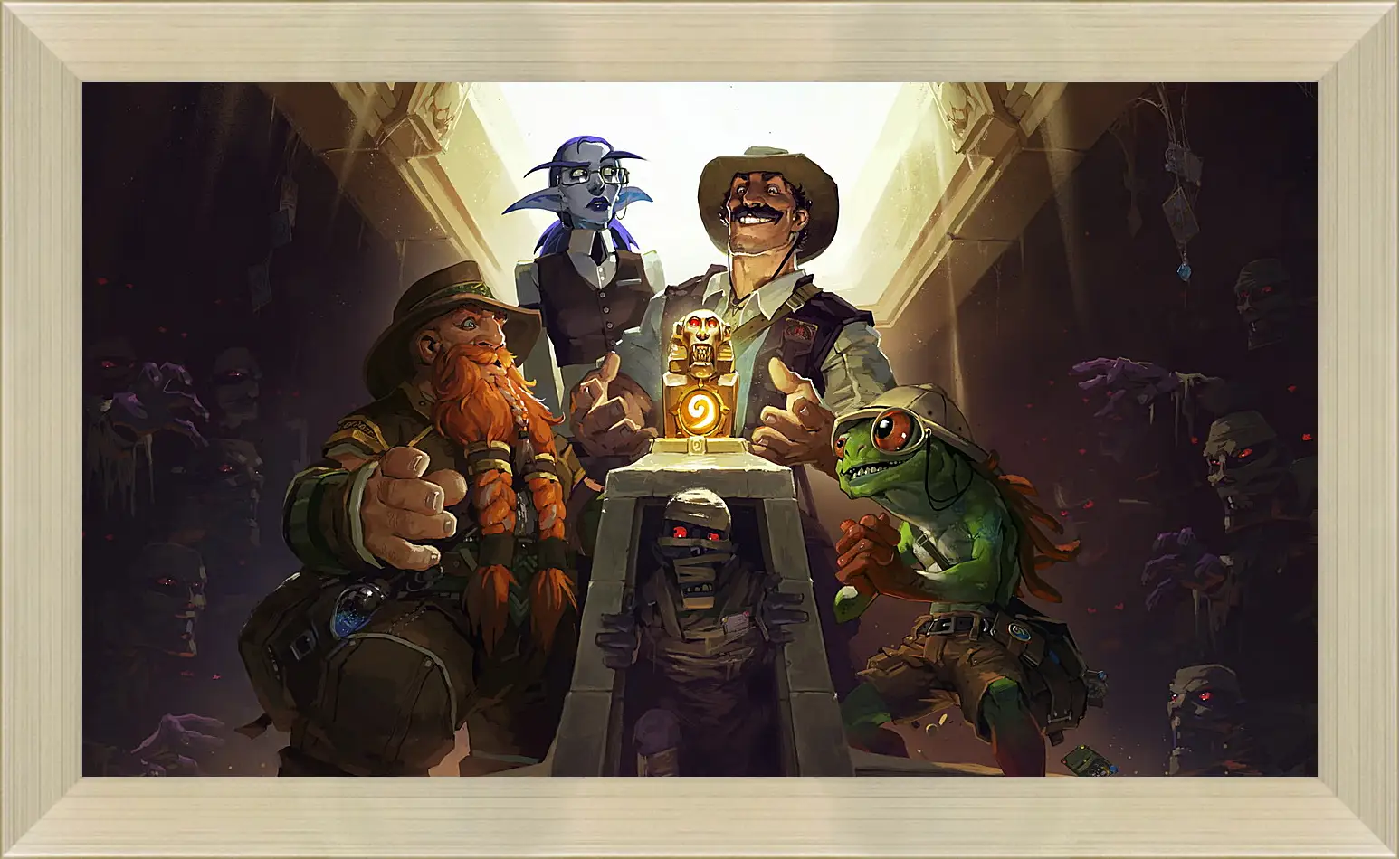 Картина в раме - hearthstone, heroes of warcraft, the league of explorers