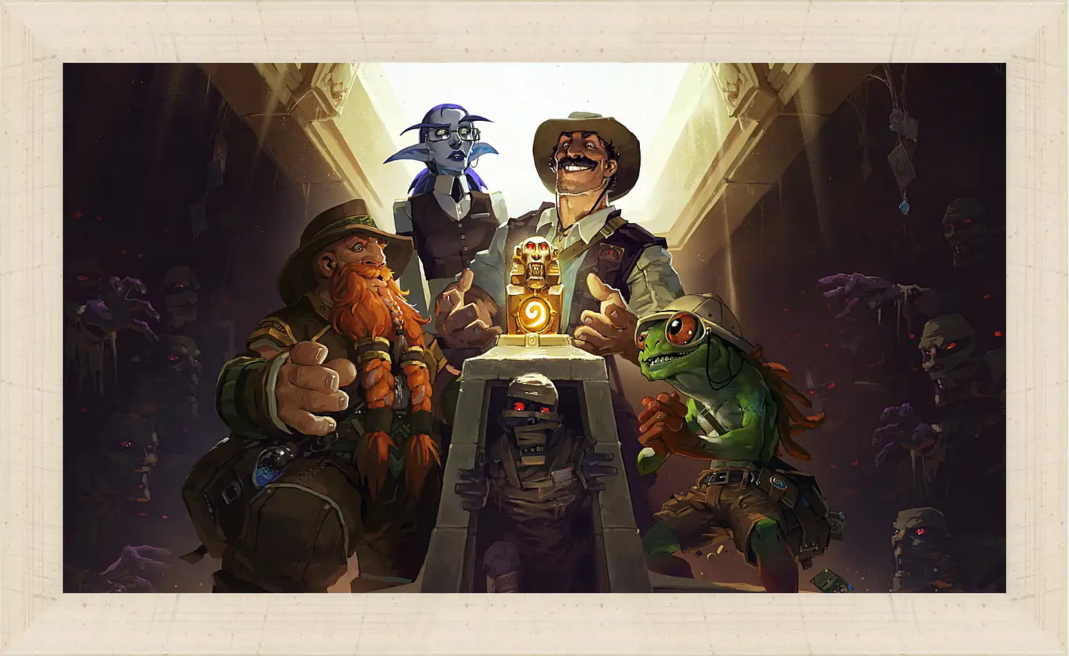 Картина в раме - hearthstone, heroes of warcraft, the league of explorers