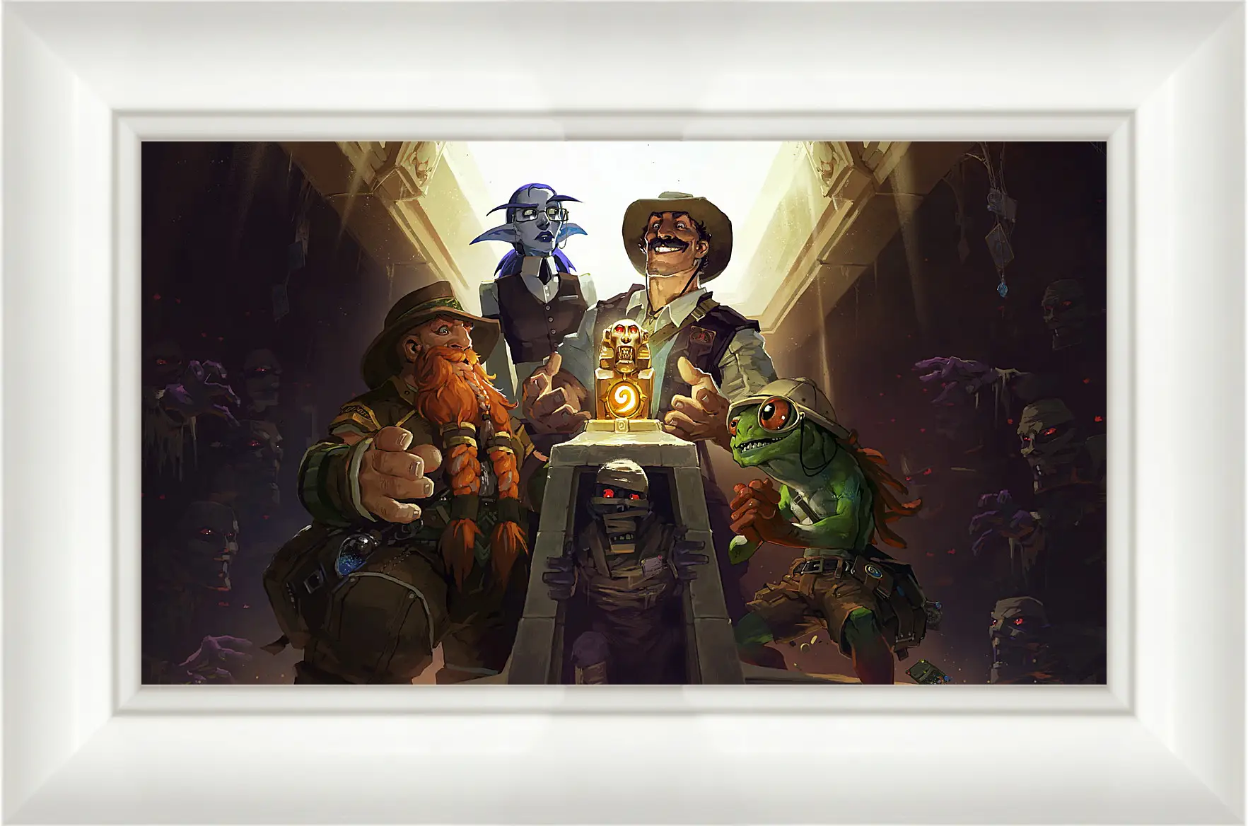 Картина в раме - hearthstone, heroes of warcraft, the league of explorers