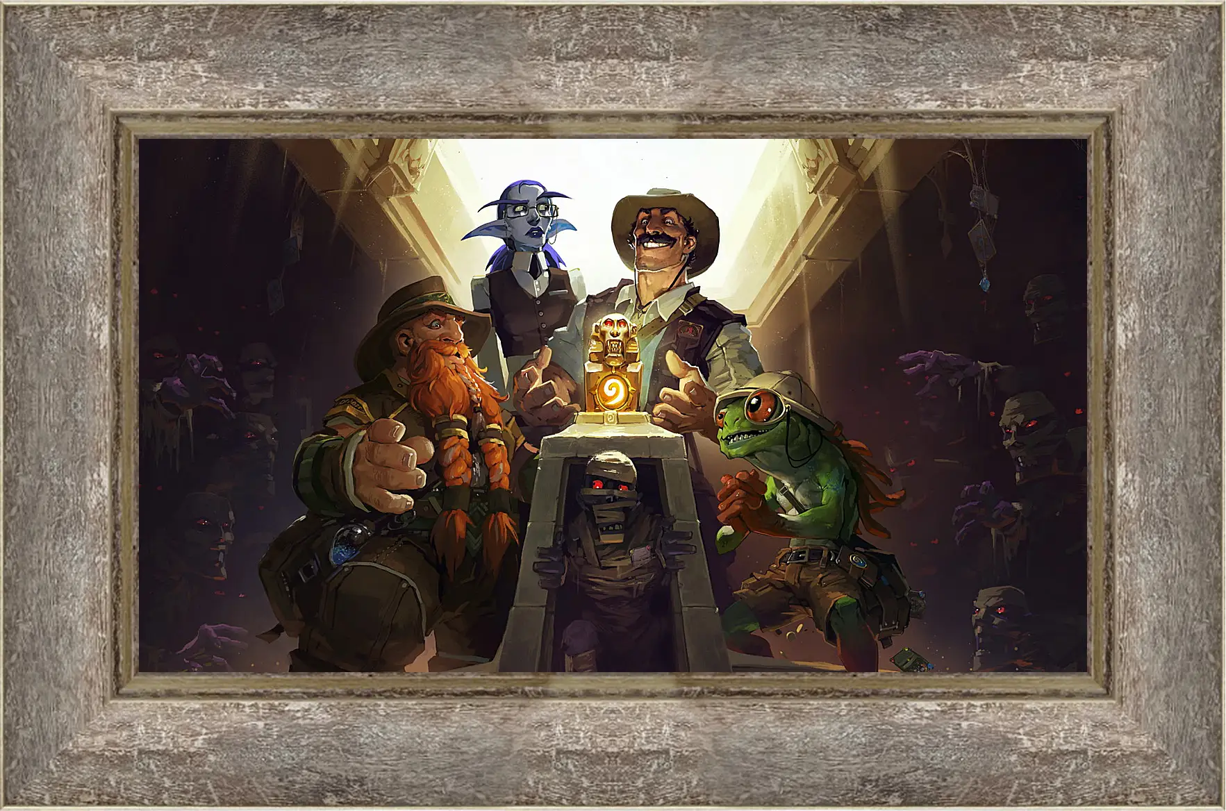 Картина в раме - hearthstone, heroes of warcraft, the league of explorers