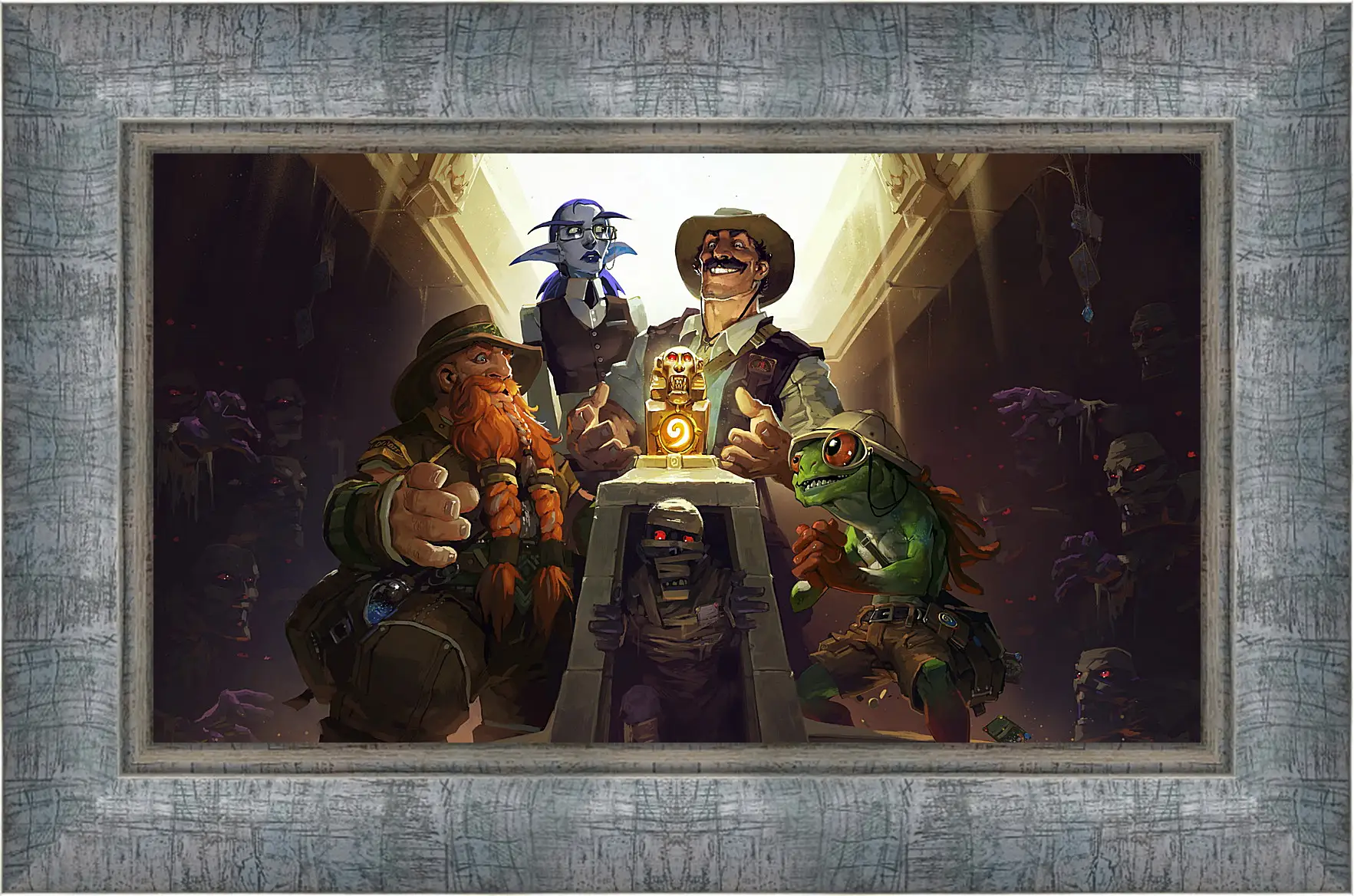 Картина в раме - hearthstone, heroes of warcraft, the league of explorers