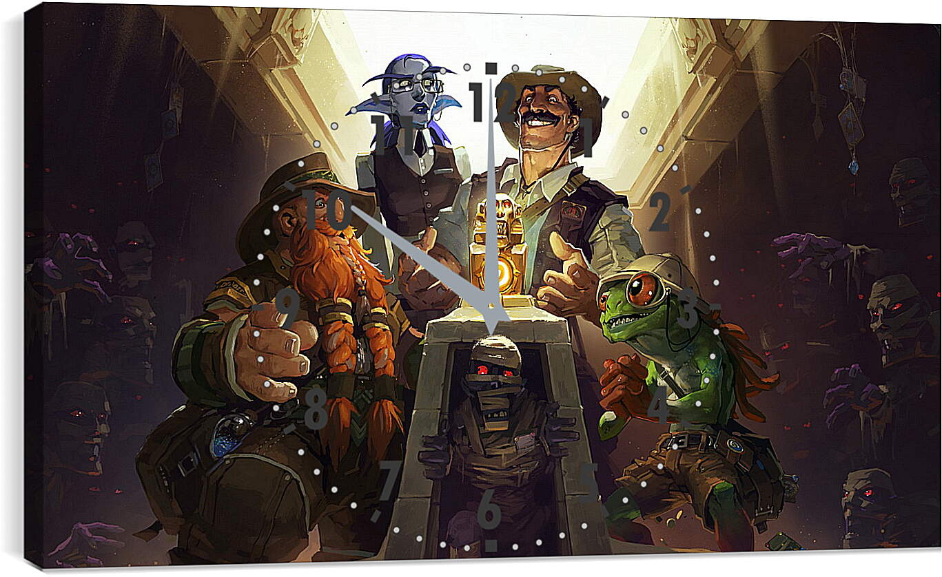 Часы картина - hearthstone, heroes of warcraft, the league of explorers