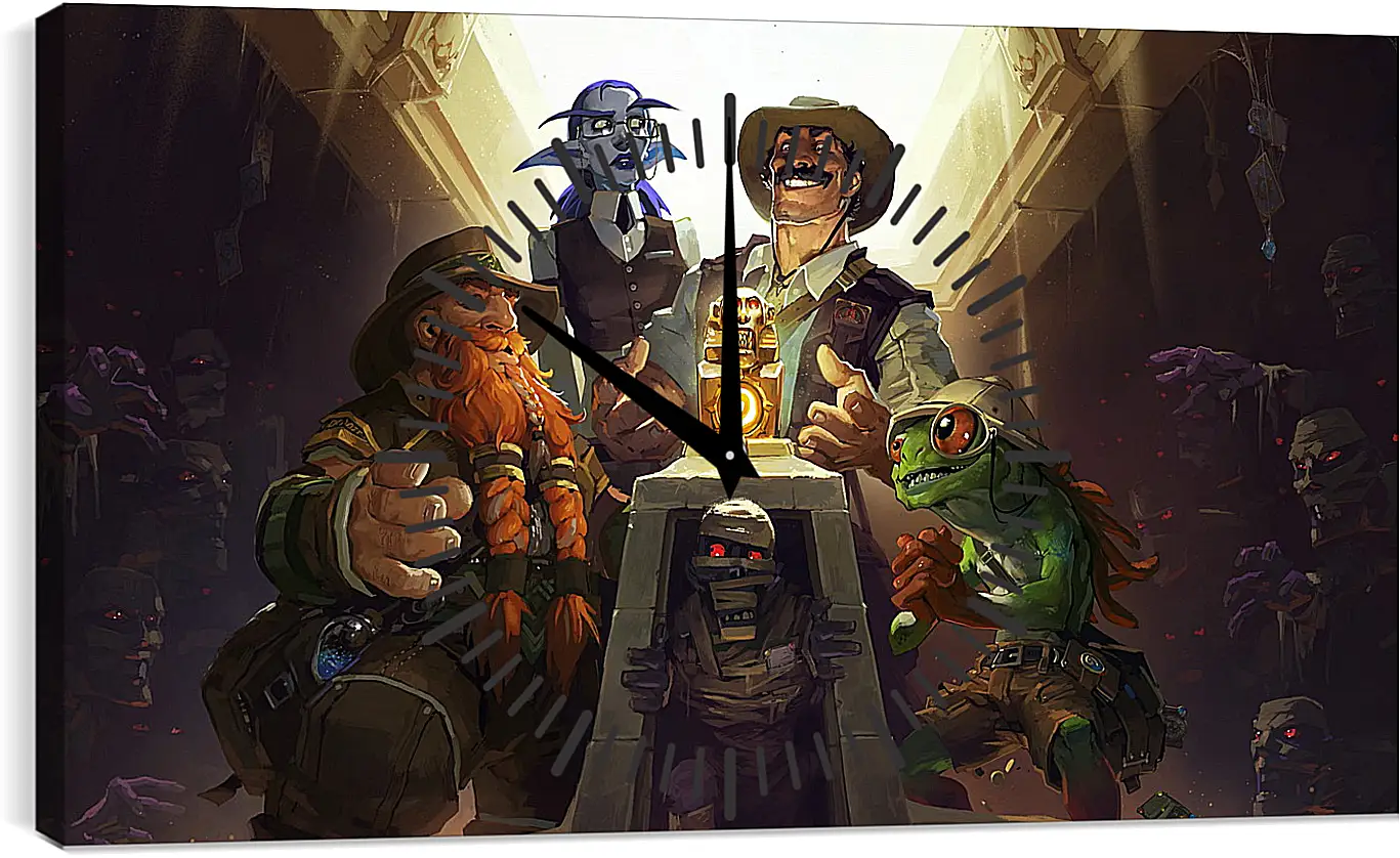 Часы картина - hearthstone, heroes of warcraft, the league of explorers