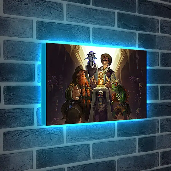 Лайтбокс световая панель - hearthstone, heroes of warcraft, the league of explorers