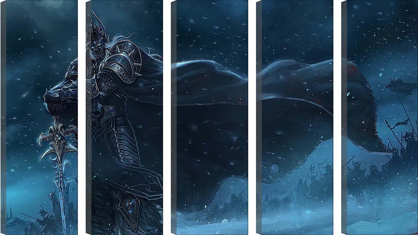 Модульная картина - warcraft, lich king, sword