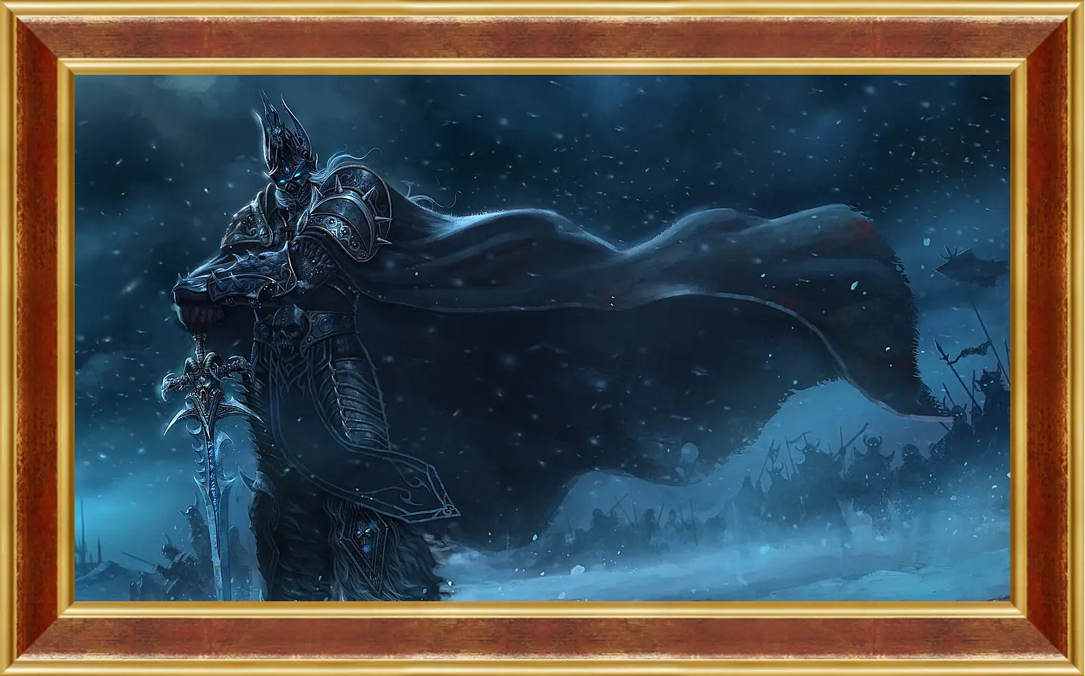 Картина в раме - warcraft, lich king, sword