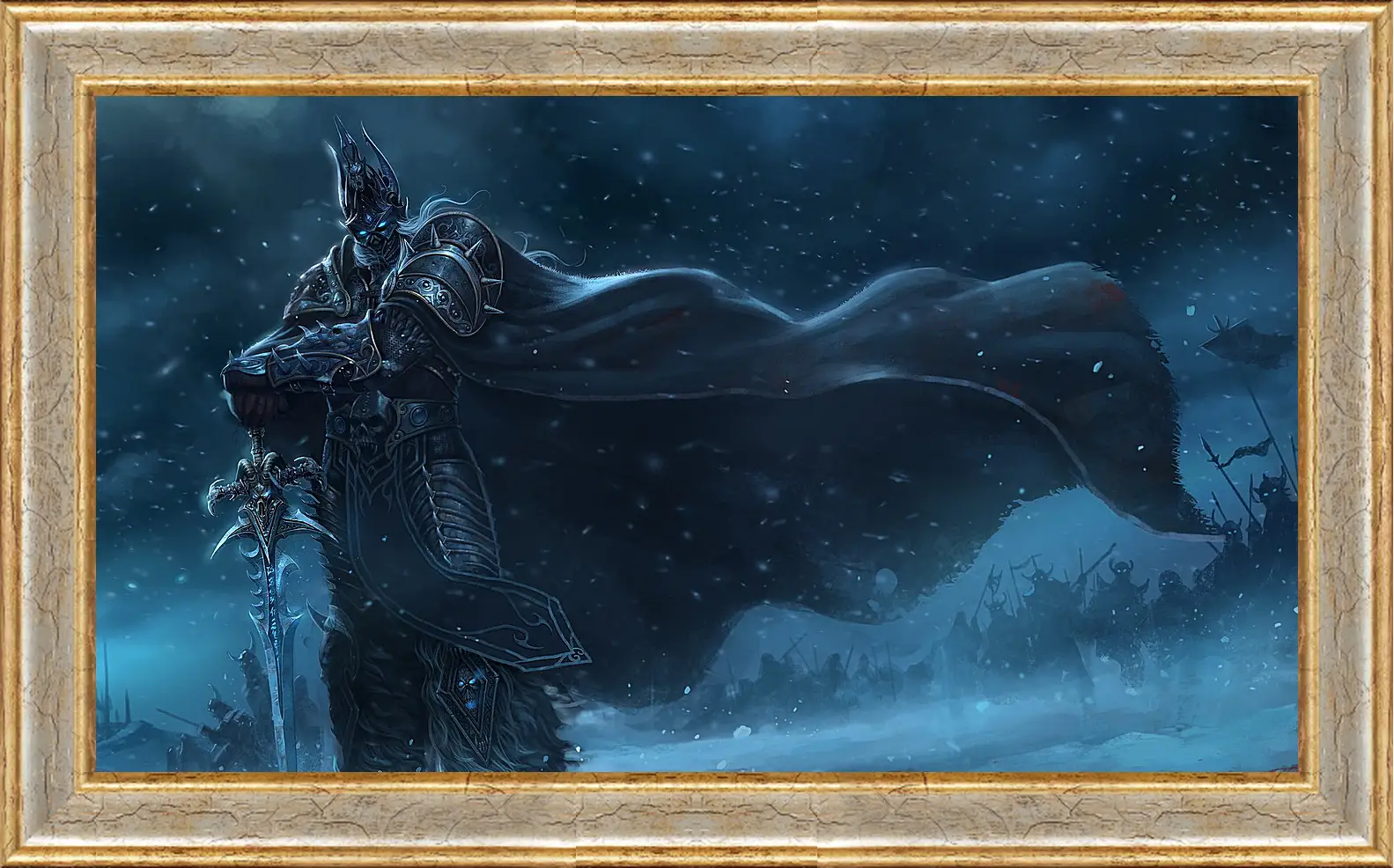 Картина в раме - warcraft, lich king, sword