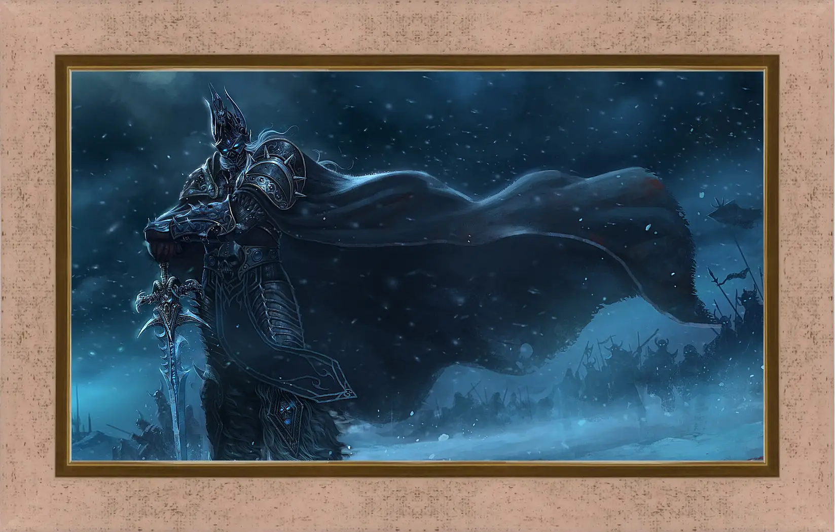 Картина в раме - warcraft, lich king, sword