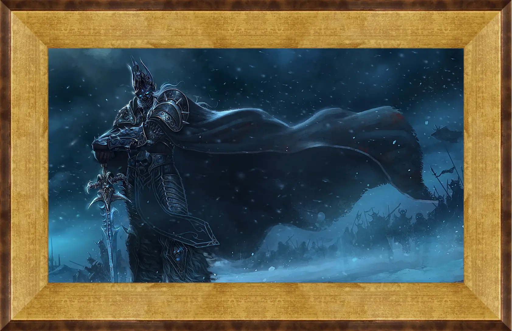 Картина в раме - warcraft, lich king, sword