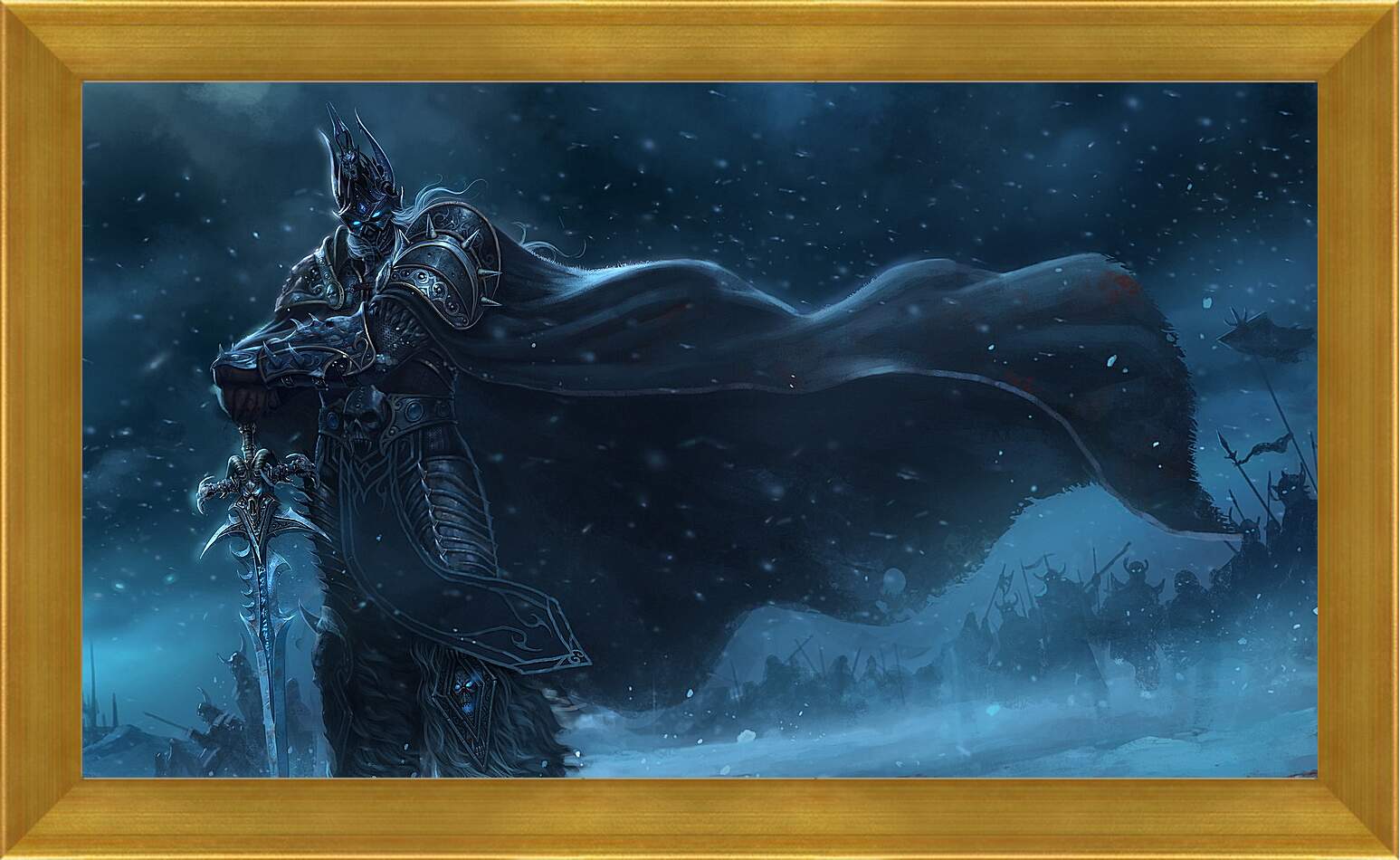 Картина в раме - warcraft, lich king, sword