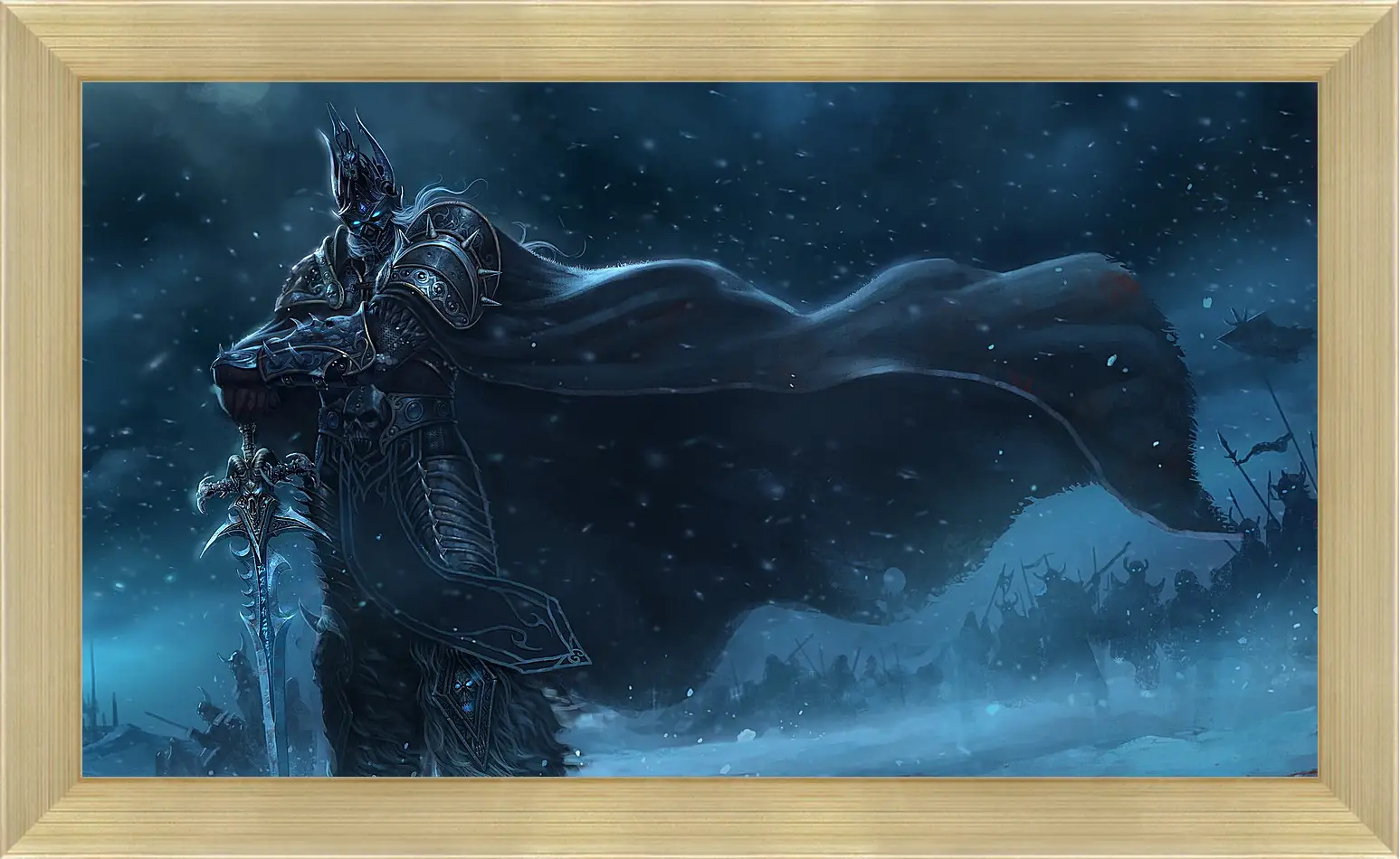 Картина в раме - warcraft, lich king, sword