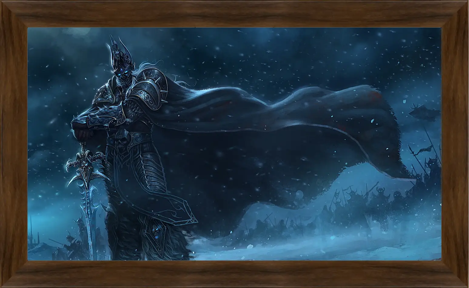 Картина в раме - warcraft, lich king, sword